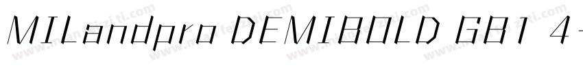 MILandpro DEMIBOLD GB1 4字体转换